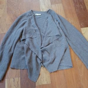 Taupe Eileen Fisher Organic Cotton Cardigan